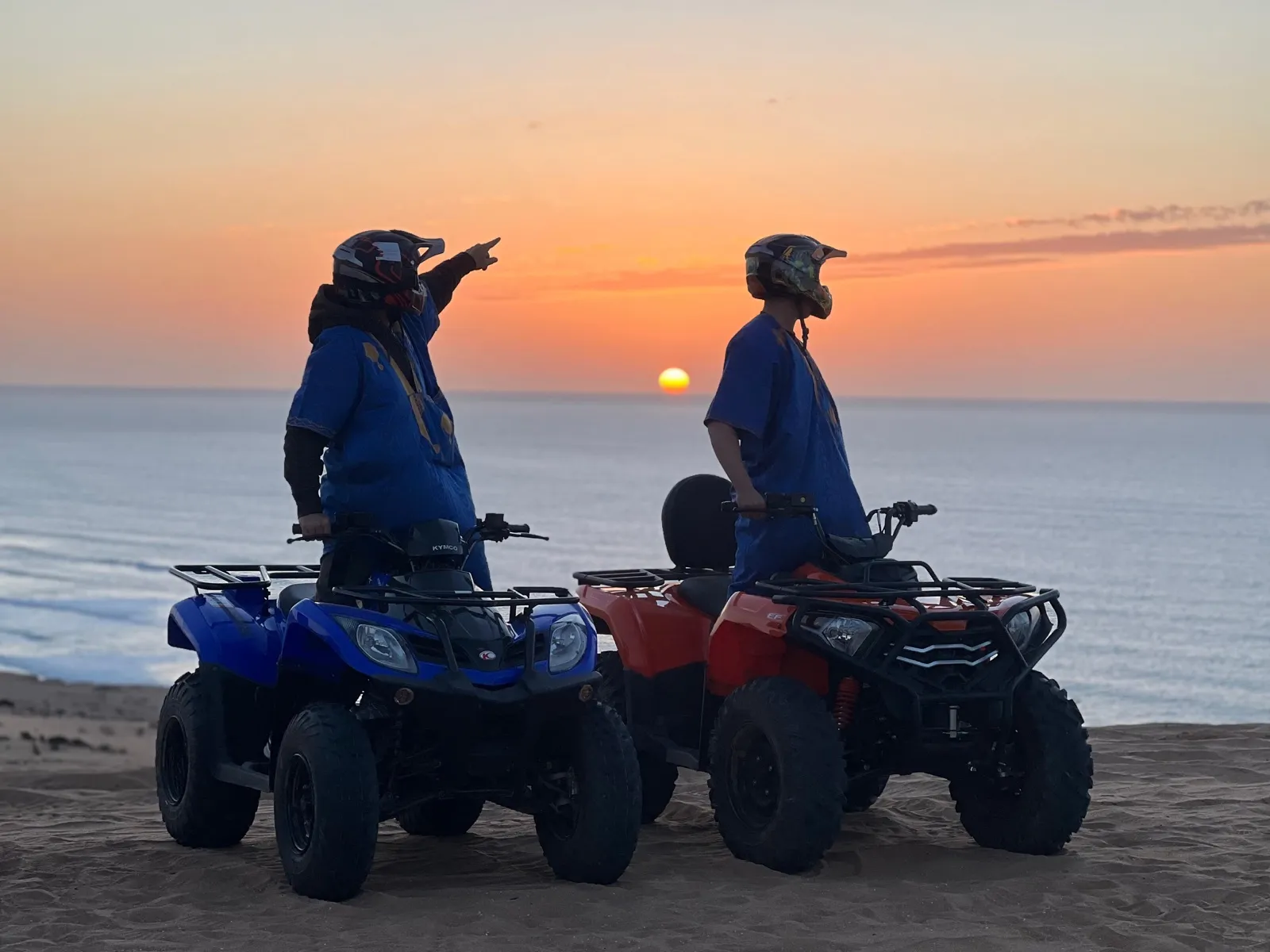 Quad duo parent-enfant